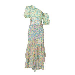 AMUR Jaylah Floral Asymmetrical One Sleeve Dress Size 6 MSRP: $598